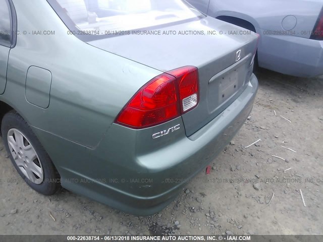 2HGES16394H585543 - 2004 HONDA CIVIC DX VP 绿色 照片 6