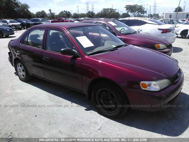 2T1BR12E5YC360945 - 2000 TOYOTA COROLLA VE/CE/LE RED photo 1