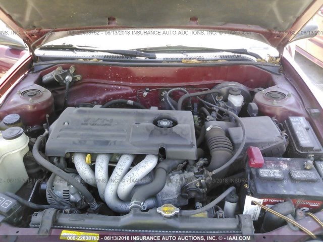 2T1BR12E5YC360945 - 2000 TOYOTA COROLLA VE/CE/LE 红色 照片 10