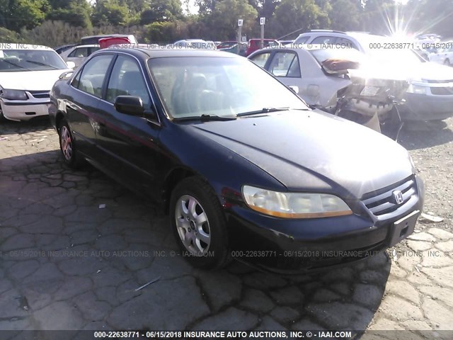 1HGCG66862A126970 - 2002 HONDA ACCORD EX/SE BLACK photo 1