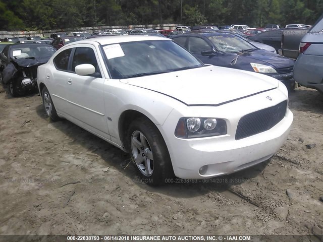 2B3CA3CVXAH186471 - 2010 DODGE CHARGER SXT WHITE photo 1