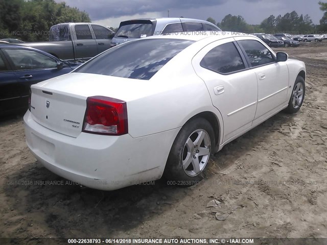 2B3CA3CVXAH186471 - 2010 DODGE CHARGER SXT WHITE photo 4