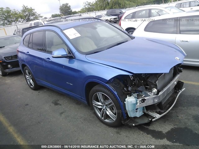WBXHT3C34G5E48617 - 2016 BMW X1 XDRIVE28I BLUE photo 1