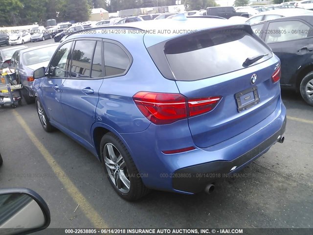 WBXHT3C34G5E48617 - 2016 BMW X1 XDRIVE28I BLUE photo 3