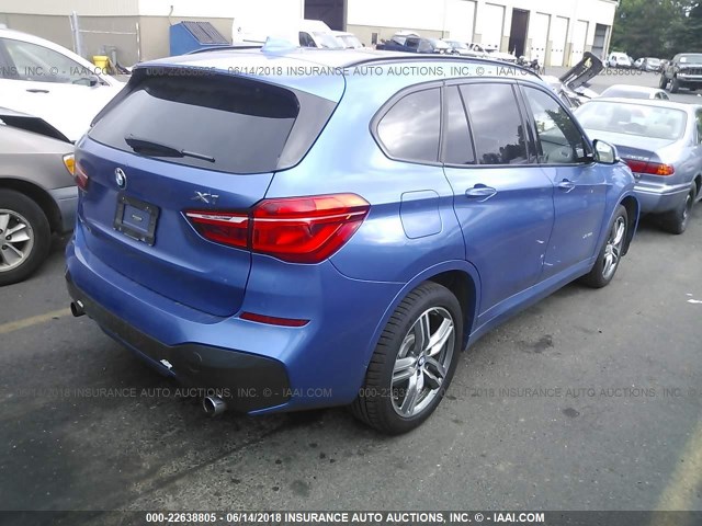 WBXHT3C34G5E48617 - 2016 BMW X1 XDRIVE28I BLUE photo 4