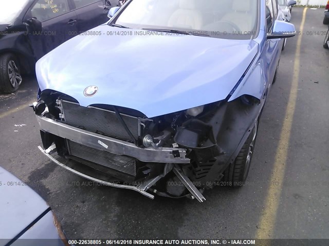 WBXHT3C34G5E48617 - 2016 BMW X1 XDRIVE28I BLUE photo 6