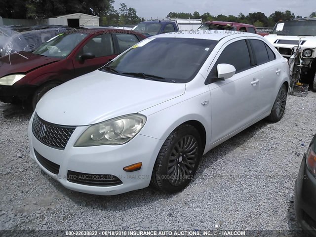 JS2RE9A32B6110172 - 2011 SUZUKI KIZASHI SE WHITE photo 2