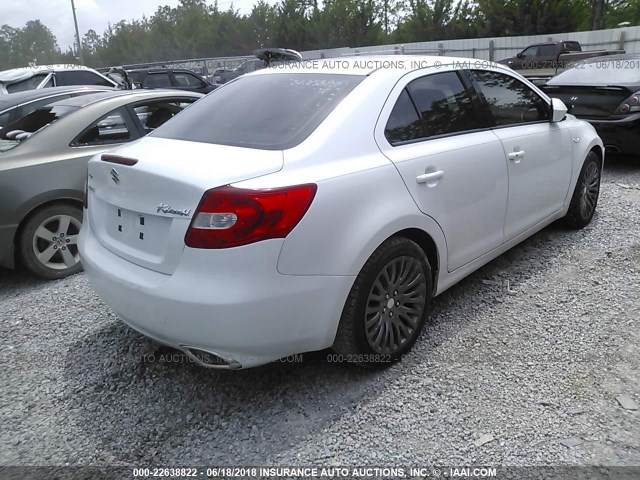 JS2RE9A32B6110172 - 2011 SUZUKI KIZASHI SE WHITE photo 4