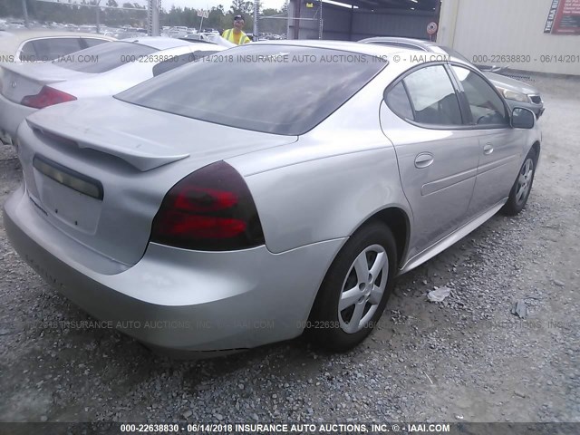 2G2WP552561313544 - 2006 PONTIAC GRAND PRIX SILVER photo 4