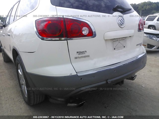 5GALRBED4AJ105194 - 2010 BUICK ENCLAVE CXL 白色 照片 6