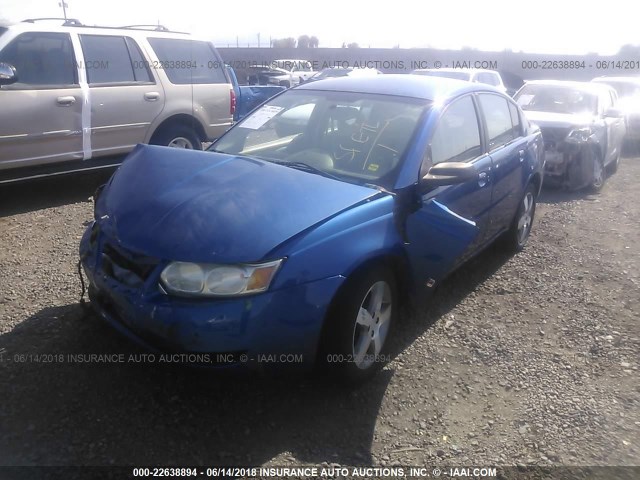 1G8AL55BX6Z163403 - 2006 SATURN ION LEVEL 3 BLUE photo 2