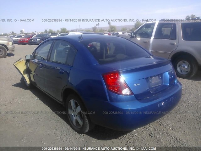 1G8AL55BX6Z163403 - 2006 SATURN ION LEVEL 3 BLUE photo 3