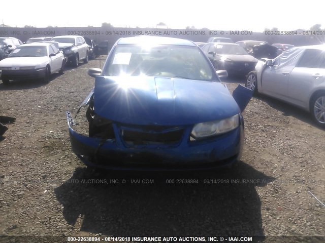 1G8AL55BX6Z163403 - 2006 SATURN ION LEVEL 3 BLUE photo 6