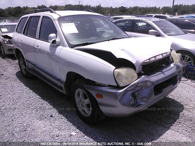 KM8SC13D04U781424 - 2004 HYUNDAI SANTA FE GLS/LX WHITE photo 1