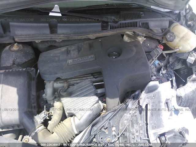 1G8AK55F06Z192947 - 2006 SATURN ION LEVEL 3 SILVER photo 10