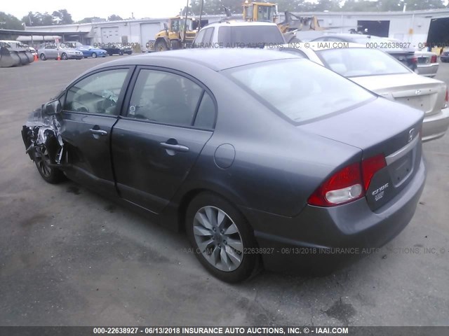 2HGFA1F96AH511116 - 2010 HONDA CIVIC EXL GRAY photo 3