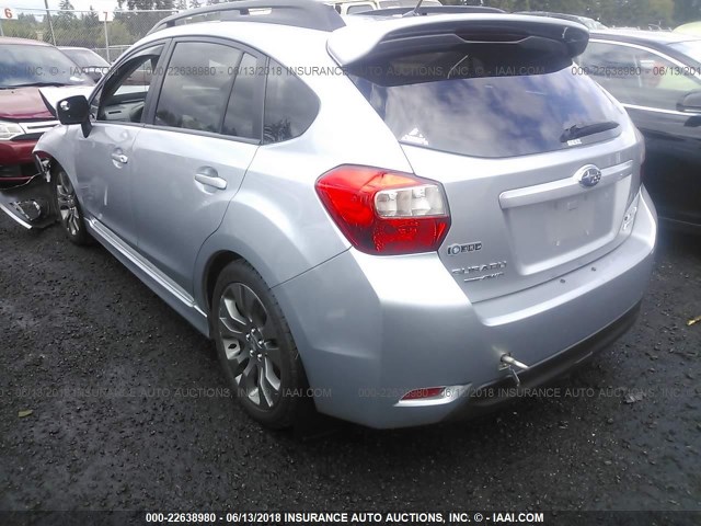 JF1GPAR65D2899932 - 2013 SUBARU IMPREZA SPORT LIMITED SILVER photo 3