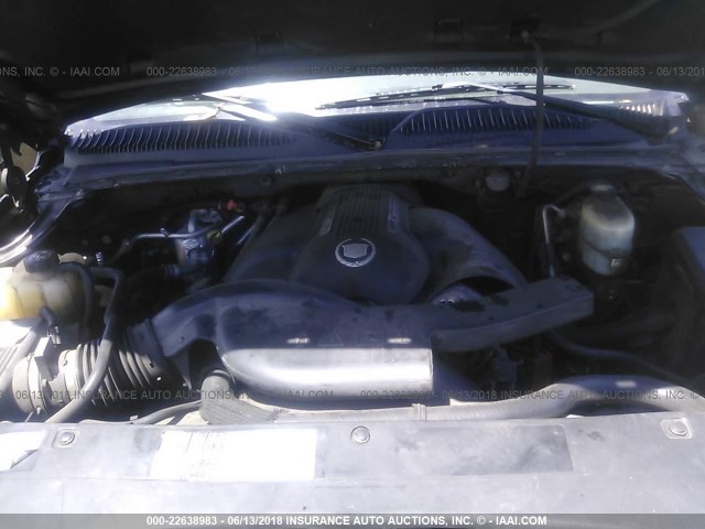 1GYEK63N02R197061 - 2002 CADILLAC ESCALADE LUXURY შავი ფოტო 10