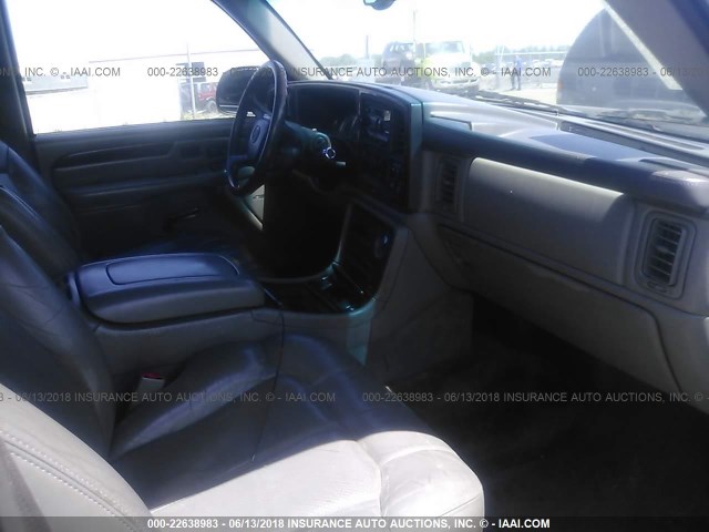 1GYEK63N02R197061 - 2002 CADILLAC ESCALADE LUXURY შავი ფოტო 5