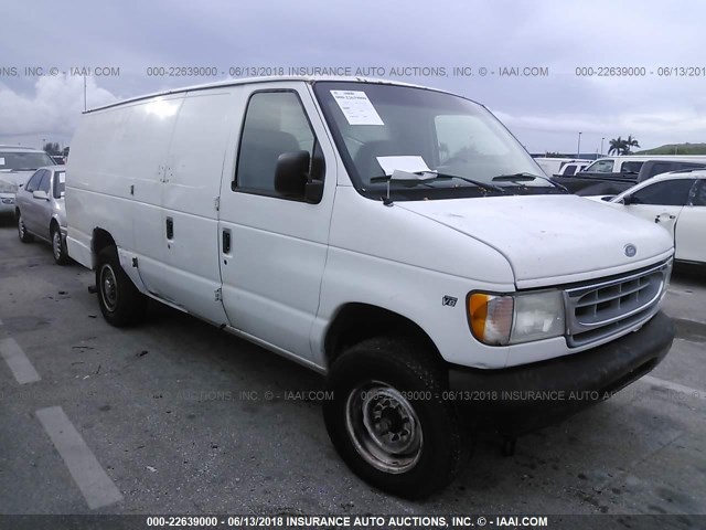 1FTSS34L21HA09617 - 2001 FORD ECONOLINE E350 SUPER DUTY VAN WHITE photo 1