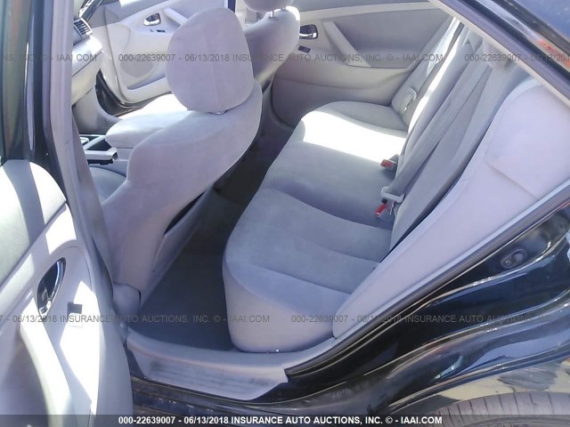 4T1BE46K68U232208 - 2008 TOYOTA CAMRY CE/LE/XLE/SE BLACK photo 8