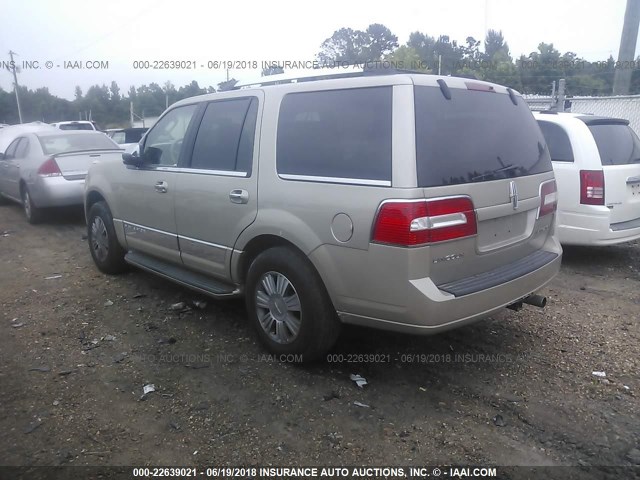 5LMFU27517LJ09077 - 2007 LINCOLN NAVIGATOR BEIGE photo 3