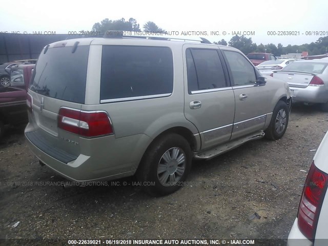 5LMFU27517LJ09077 - 2007 LINCOLN NAVIGATOR BEIGE photo 4