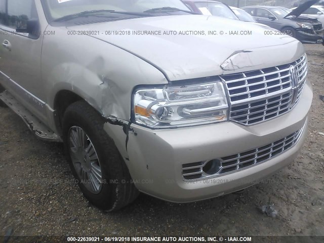 5LMFU27517LJ09077 - 2007 LINCOLN NAVIGATOR BEIGE photo 6