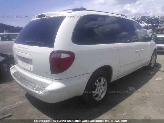 2D4GP74L43R115902 - 2003 DODGE GRAND CARAVAN EX WHITE photo 4