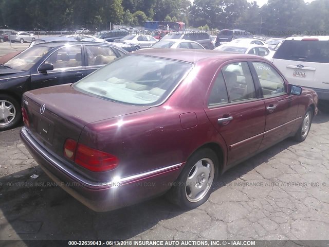 WDBJF70H1XA763245 - 1999 MERCEDES-BENZ E 430 MAROON photo 4