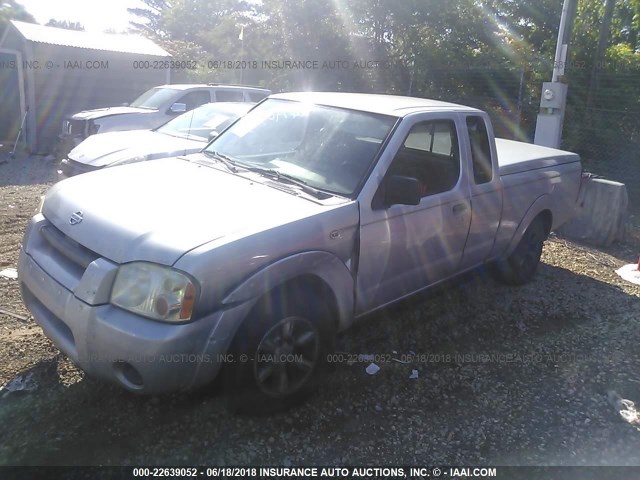 1N6DD26S91C365123 - 2001 NISSAN FRONTIER KING CAB XE SILVER photo 2