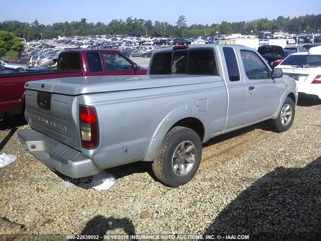 1N6DD26S91C365123 - 2001 NISSAN FRONTIER KING CAB XE SILVER photo 4