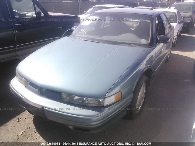 1G3WH52M9SD380791 - 1995 OLDSMOBILE CUTLASS SUPREME SL 青色 照片 2