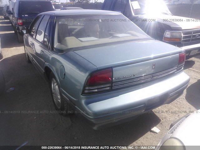 1G3WH52M9SD380791 - 1995 OLDSMOBILE CUTLASS SUPREME SL TEAL photo 3