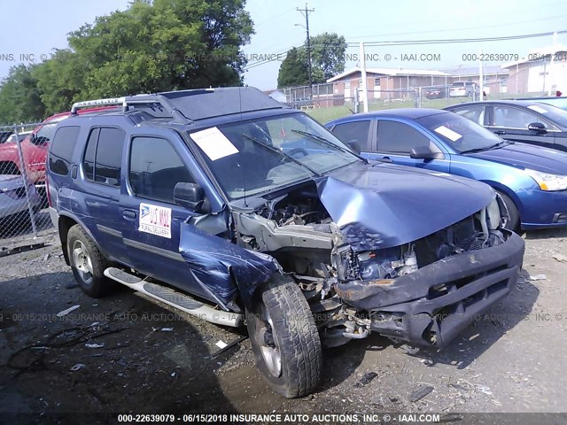 5N1ED28Y31C513657 - 2001 NISSAN XTERRA XE/SE BLUE photo 1