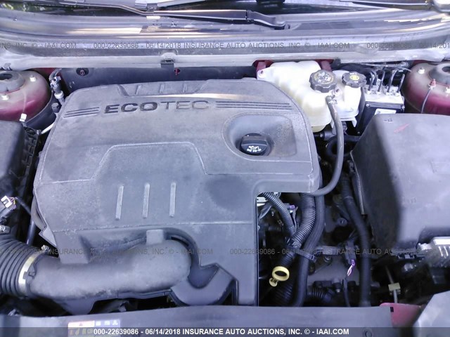 1G1ZC5E07CF344990 - 2012 CHEVROLET MALIBU 1LT 红色 照片 10