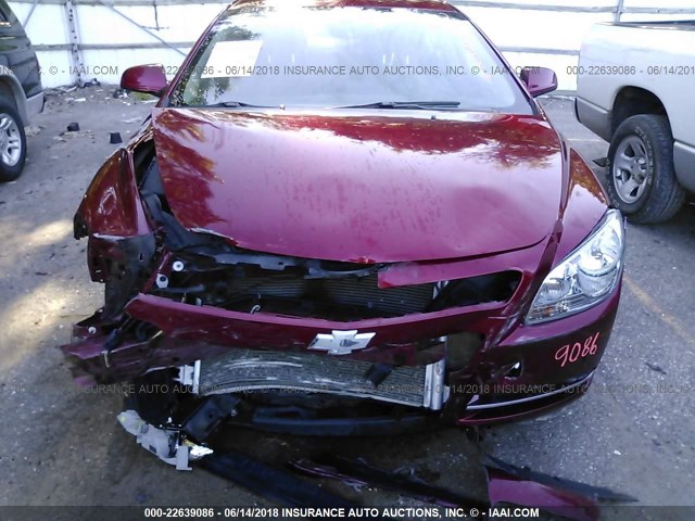 1G1ZC5E07CF344990 - 2012 CHEVROLET MALIBU 1LT 红色 照片 6