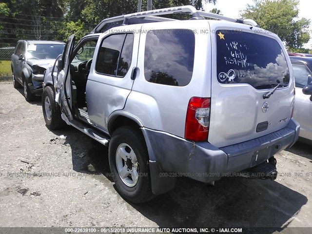 5N1ED28T14C637760 - 2004 NISSAN XTERRA XE/SE SILVER photo 3