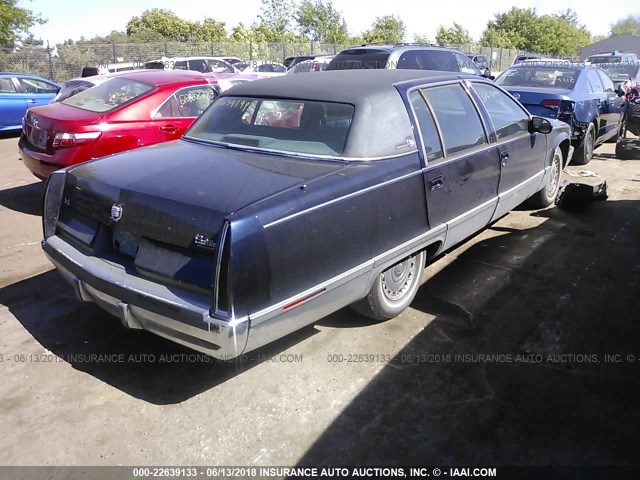 1G6DW52P5TR702678 - 1996 CADILLAC FLEETWOOD BROUGHAM BLUE photo 4