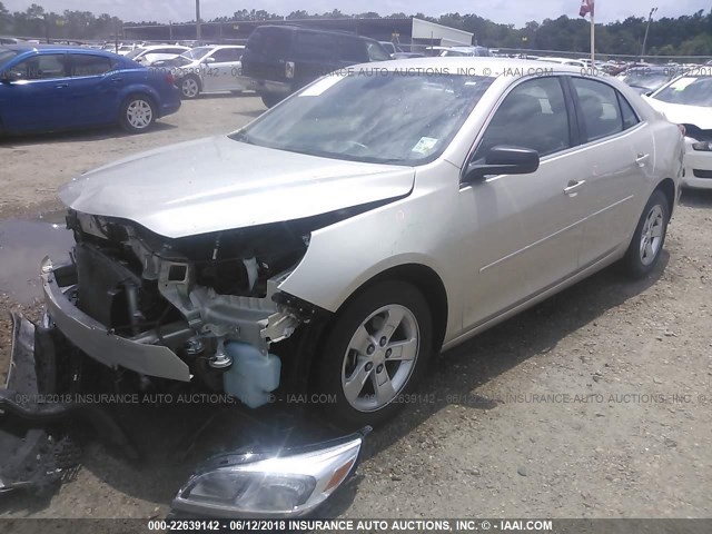 1G11A5SL2FF305973 - 2015 CHEVROLET MALIBU LS GOLD photo 2