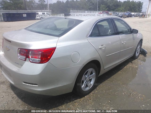 1G11A5SL2FF305973 - 2015 CHEVROLET MALIBU LS GOLD photo 4