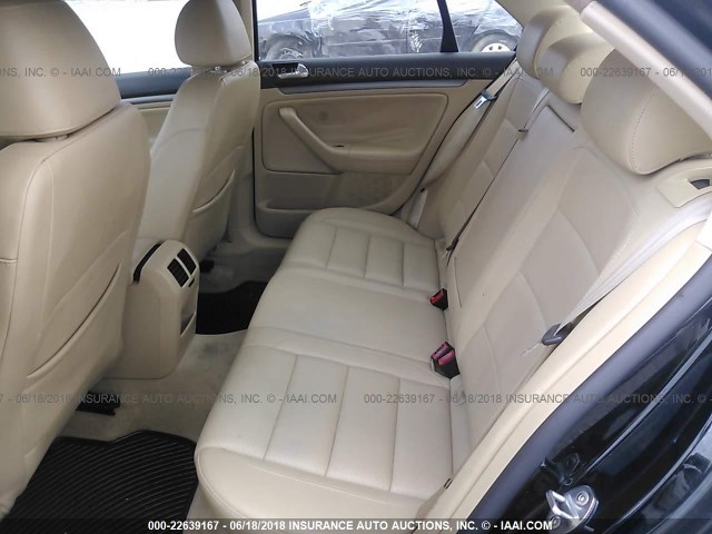 3VWEF71K37M168877 - 2007 VOLKSWAGEN JETTA WOLFSBURG 黑色 照片 8