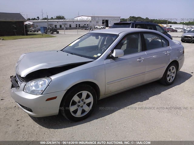 KNAGE123485245621 - 2008 KIA OPTIMA LX/EX SILVER photo 2