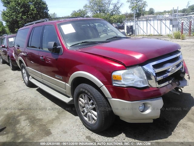 1FMFK18597LA32816 - 2007 FORD EXPEDITION EL EDDIE BAUER RED photo 1