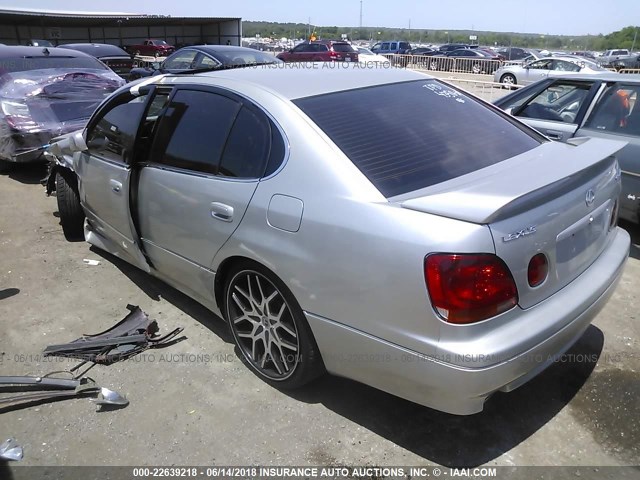 JT8BL69S820011286 - 2002 LEXUS GS 430 SILVER photo 3