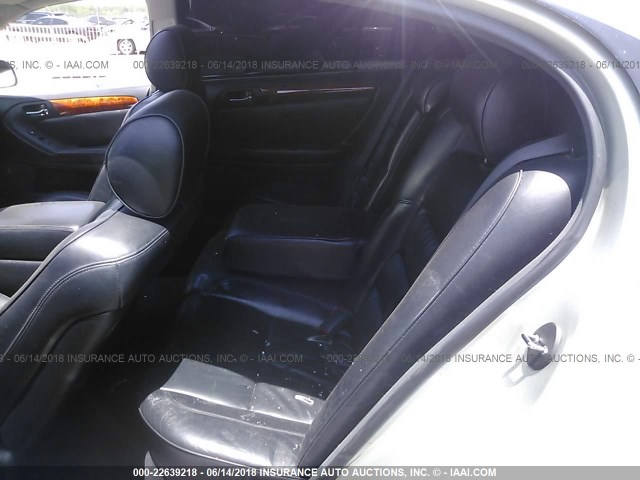 JT8BL69S820011286 - 2002 LEXUS GS 430 SILVER photo 8