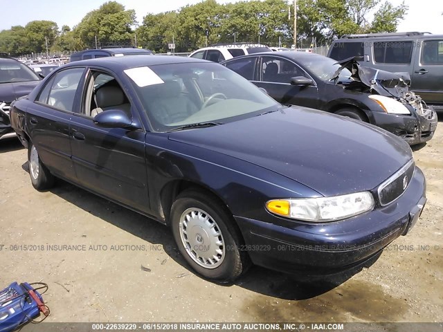 2G4WS52J631259569 - 2003 BUICK CENTURY CUSTOM BLUE photo 1