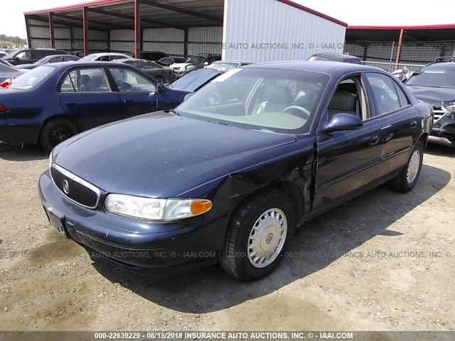 2G4WS52J631259569 - 2003 BUICK CENTURY CUSTOM BLUE photo 2