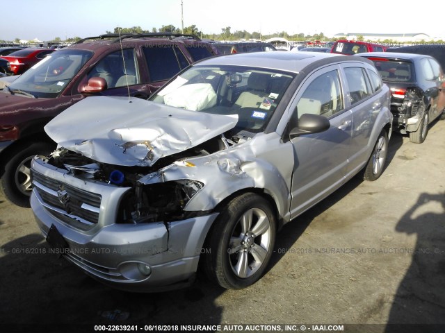 1B3CB3HA3BD163244 - 2011 DODGE CALIBER MAINSTREET SILVER photo 2