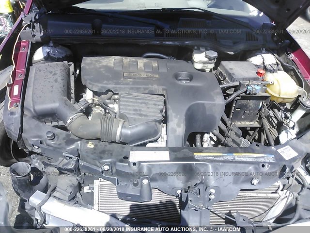 1G8AJ55F17Z160173 - 2007 SATURN ION LEVEL 2 BURGUNDY photo 10